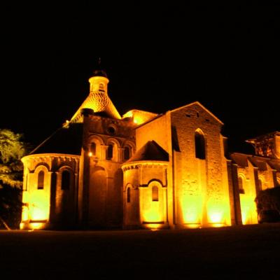 L'église Notre-Dame de nuit